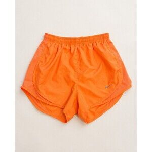 Nike Womens Orange Running Shorts Small Athletic Mesh Lined Tempo